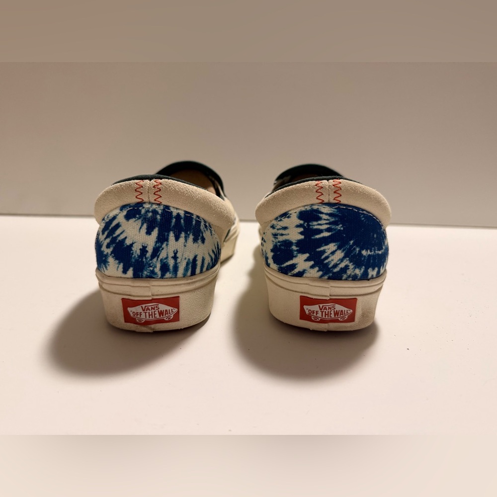 LIKE NEW-Vans Blue and White Tie-Dye Sneakers - Picture 6 of 10